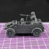 Описание картинки Немецкий автомобиль Kübelwagen с водителем и стрелком (версия DAK) /масштаб 1:56 /28мм от DModels по цене 360руб | Свободный Рынок Миниатюр - СРМ - изображение - №3