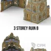 Описание картинки Готический собор\Gothic Ruins set от WebWay 3D по цене 10 000руб | Свободный Рынок Миниатюр - СРМ - изображение - №3