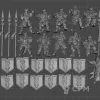 Описание картинки Iron Hills Dwarf Warriors with Spears Warband (2023) 10 парней. от WastelandMiniatures по цене 1 200руб | Свободный Рынок Миниатюр - СРМ - изображение - №2