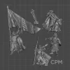 Описание картинки Rohan Commanders от WastelandMiniatures по цене 600руб | Свободный Рынок Миниатюр - СРМ - изображение - №2
