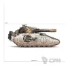 Описание картинки L/A: GLAIVE SUPER-HEAVY SPEC. WPNS TANK от SectorA13 по цене 66 666руб | Свободный Рынок Миниатюр - СРМ - изображение - №5