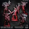 Описание картинки Chaos Wrath - Gladiators Multipart Squad от PocketSized Prints по цене 2 250руб | Свободный Рынок Миниатюр - СРМ - изображение - №2