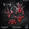 Описание картинки Chaos Wrath - Gladiators Multipart Squad от PocketSized Prints по цене 2 250руб | Свободный Рынок Миниатюр - СРМ - изображение - №6