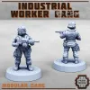 Описание картинки Industrial Worker Gang от PocketSized Prints по цене 1 400руб | Свободный Рынок Миниатюр - СРМ - изображение - №3