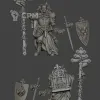 Описание картинки Cleric of the Vatican Guard от PocketSized Prints по цене 175руб | Свободный Рынок Миниатюр - СРМ - изображение - №2