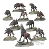 Описание картинки Набор миниатюр Warhammer Age of Sigmar Soulblight Gravelords Dire Wolves от Дауран по цене 5 000руб | Свободный Рынок Миниатюр - СРМ - изображение - №2