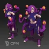 Описание картинки Aiya the Baeholder ( Female Shapeshifter Sorcerer / Beholder Visage / Monk Aberration ) от PocketSized Prints по цене 250руб | Свободный Рынок Миниатюр - СРМ - изображение - №3