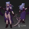 Описание картинки Morana the Scythe ( Female Elf Warlock / Necromancer / Scythe Fighter / Cultist ) от PocketSized Prints по цене 250руб | Свободный Рынок Миниатюр - СРМ - изображение - №3