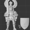 Описание картинки Bretonnian Questing Knight Hero on Foot от White Rhino по цене 299руб | Свободный Рынок Миниатюр - СРМ - изображение - №2