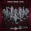 Описание картинки Crimson Hussars troops Monopose от PocketSized Prints по цене 1 500руб | Свободный Рынок Миниатюр - СРМ - изображение - №2