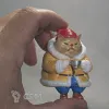 Описание картинки Кот пьет кофе от Театр Манджафоко по цене 1 500руб | Свободный Рынок Миниатюр - СРМ - изображение - №3