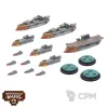 Описание картинки Dystopian Wars: Crown Starter Set (предзаказ) от Mini Wargame по цене 6 950руб | Свободный Рынок Миниатюр - СРМ - изображение - №2