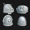 Описание картинки Death Guard Shoulderpads от Хижина Мопса по цене 900руб | Свободный Рынок Миниатюр - СРМ - изображение - №3