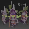 Описание картинки Jav the Goblin Guard ( Female Goblin Paladin / Knight / Fighter / Warrior / Guardian ) от PocketSized Prints по цене 200руб | Свободный Рынок Миниатюр - СРМ - изображение - №3