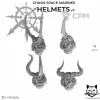 Описание картинки Chaos Space Marines Helmets v7 от  по цене 80руб | Свободный Рынок Миниатюр - СРМ - изображение - №2