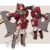 Описание картинки Gitta the Warrior ( Female Human Fighter / Warrior / Barbarian ) от PocketSized Prints по цене 250руб | Свободный Рынок Миниатюр - СРМ - изображение - №3