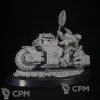 Описание картинки Primaris Chaplain on Bike от KoofWorkshop по цене 1 400руб | Свободный Рынок Миниатюр - СРМ - изображение - №2