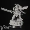 Описание картинки Lieutenant with chainsword original conversion от KoofWorkshop по цене 1 260руб | Свободный Рынок Миниатюр - СРМ - изображение - №2