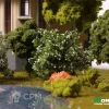 Описание картинки Белый цветущий куст от Morrison-RUS по цене 232руб | Свободный Рынок Миниатюр - СРМ - изображение - №2