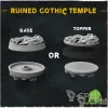Описание картинки Подставки Ruined Gothic Temple 32мм от Studio Cockatoo по цене 385руб | Свободный Рынок Миниатюр - СРМ - изображение - №2
