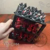 Описание картинки Полка/Стойка для хранения миниатюр, трёх этажная17x17x 17 см., для баз 25 – 50мм. от WARP LAB по цене 1 220руб | Свободный Рынок Миниатюр - СРМ - изображение - №2