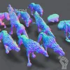 Описание картинки Dire Wolves от JANIX 3D STUDIO  по цене 1 200руб | Свободный Рынок Миниатюр - СРМ - изображение - №2