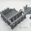 Описание картинки Разрушенный Склад - Фэнтези Террейн от Terrain Print по цене 800руб | Свободный Рынок Миниатюр - СРМ - изображение - №4