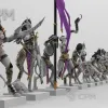 Описание картинки Daemonettes of Slaanesh от Naggaroth Night по цене 250руб | Свободный Рынок Миниатюр - СРМ - изображение - №2