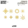 Описание картинки Green Stuff World Chaos Symbols Used (x200) от Каджит по цене 1 098руб | Свободный Рынок Миниатюр - СРМ - изображение - №2