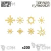 Описание картинки Green Stuff World Chaos Symbols Used (x200) от Каджит по цене 1 098руб | Свободный Рынок Миниатюр - СРМ - изображение - №2