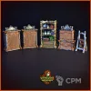 Описание картинки Набор алхимических шкафов от Gabrigame_Terrain по цене 1 390руб | Свободный Рынок Миниатюр - СРМ - изображение - №2