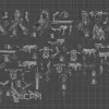 Описание картинки Red Corsairs Raiders. Скан. Полный набор с базами. от WastelandMiniatures по цене 800руб | Свободный Рынок Миниатюр - СРМ - изображение - №2