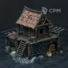 Описание картинки Ruined Food Store Warehouse от Monger по цене 11 950руб | Свободный Рынок Миниатюр - СРМ - изображение - №2