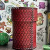 Описание картинки Стакан из кожи для дайсов "Дракон" Dice Cup\Кубомёт\Дайскап\Стакан от Мастерская - 2D20 по цене 7 500руб | Свободный Рынок Миниатюр - СРМ - изображение - №2