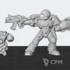 Описание картинки Imperial Fists Captain 2rd Edition от White Rhino по цене 299руб | Свободный Рынок Миниатюр - СРМ - изображение - №2