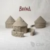Описание картинки КРУГЛЫЙ ДОМ С СОЛОМЕННОЙ КРЫШЕЙ (х3) от ВЕСНА по цене 1 500руб | Свободный Рынок Миниатюр - СРМ - изображение - №2