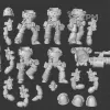 Описание картинки Legion MKIV Destroyer Squad with Jump Packs от White Rhino по цене 799руб | Свободный Рынок Миниатюр - СРМ - изображение - №2