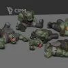 Описание картинки Потери Орки от Studio Cockatoo по цене 300руб | Свободный Рынок Миниатюр - СРМ - изображение - №2