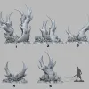 Описание картинки Растения тёмные клешни. от Studio Cockatoo по цене 860руб | Свободный Рынок Миниатюр - СРМ - изображение - №2