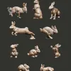Описание картинки Кролики от Studio Cockatoo по цене 100руб | Свободный Рынок Миниатюр - СРМ - изображение - №2