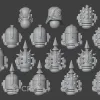 Описание картинки Death Guard heads upgrade kit от Хижина Мопса по цене 650руб | Свободный Рынок Миниатюр - СРМ - изображение - №2