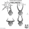 Описание картинки Chaos Space Marines Helmets v7 от  по цене 80руб | Свободный Рынок Миниатюр - СРМ - изображение - №3