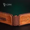 Описание картинки Кожаная купюрница с тиснением студии Liber Daemonica ручной работы от LDBits по цене 3 500руб | Свободный Рынок Миниатюр - СРМ - изображение - №3