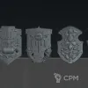 Описание картинки Щиты 3 (Emberforge shields) от Северная печать по цене 50руб | Свободный Рынок Миниатюр - СРМ - изображение - №2