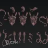 Описание картинки Venomthropes 3шт. от koksee по цене 700руб | Свободный Рынок Миниатюр - СРМ - изображение - №2