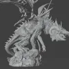 Описание картинки Vampire Lord on Zombie Dragon от MrMetalHorror по цене 3 500руб | Свободный Рынок Миниатюр - СРМ - изображение - №4