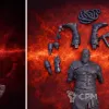 Описание картинки Фигурка Бог войны Кратос Призрак Спарты / God of War Ghost of Sparta (18см) от 3DSprint по цене 3 000руб | Свободный Рынок Миниатюр - СРМ - изображение - №6