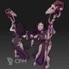 Описание картинки Olseen the Soothsayer ( Female Warlock / Human Fortune Teller / Divination Wizard / Cultis от PocketSized Prints по цене 250руб | Свободный Рынок Миниатюр - СРМ - изображение - №3