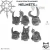 Описание картинки Chaos Space Marines Helmets v3 от  по цене 120руб | Свободный Рынок Миниатюр - СРМ - изображение - №2