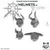 Описание картинки Chaos Space Marines Helmets v6 от  по цене 80руб | Свободный Рынок Миниатюр - СРМ - изображение - №2